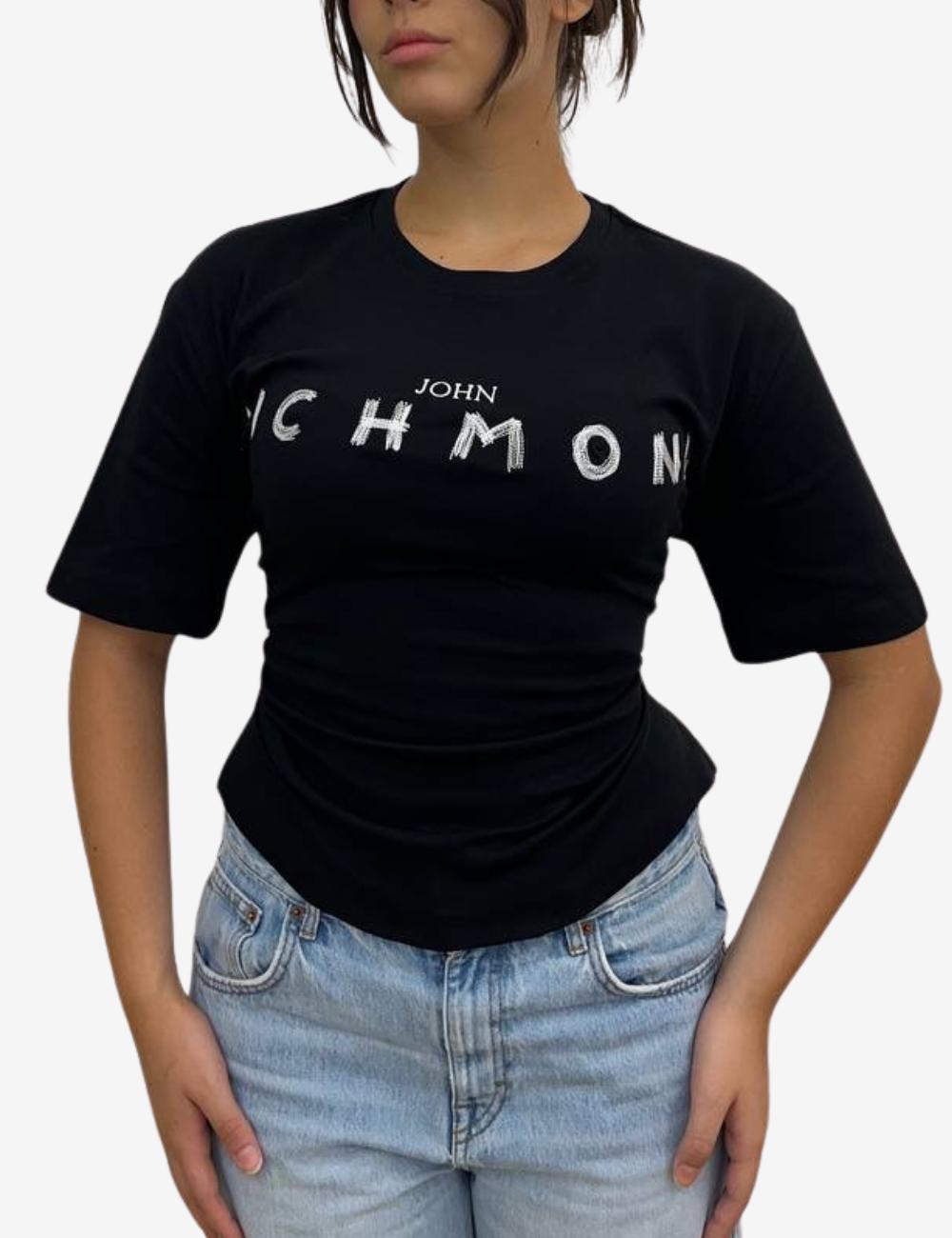 T-Shirt John Richmond con intreccio donna
