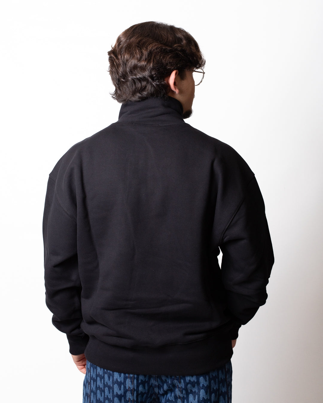 Felpa MSGM a mezza zip con logo ricamato