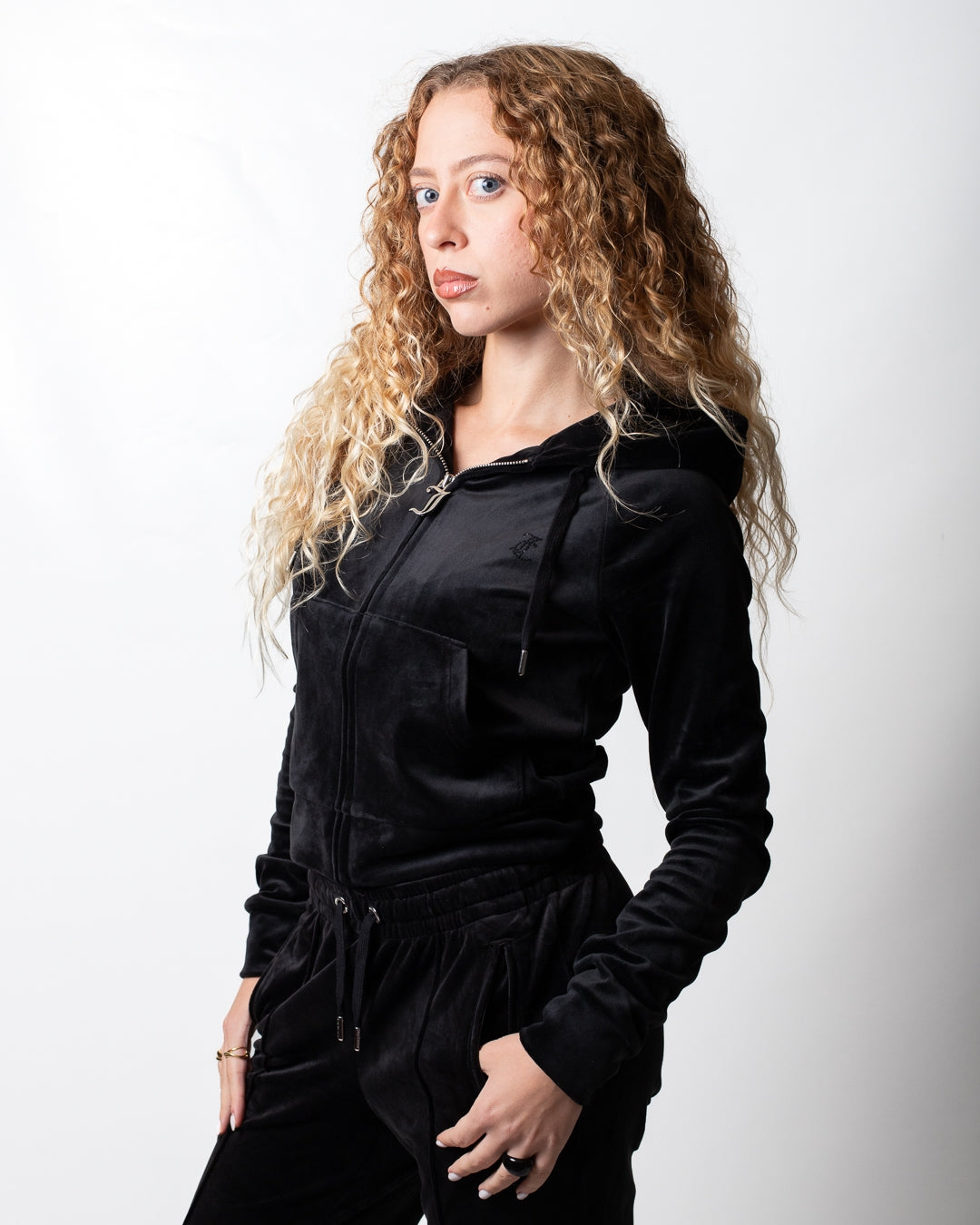 Felpa Juicy Couture fullzip con cappuccio "Madison Outline" donna