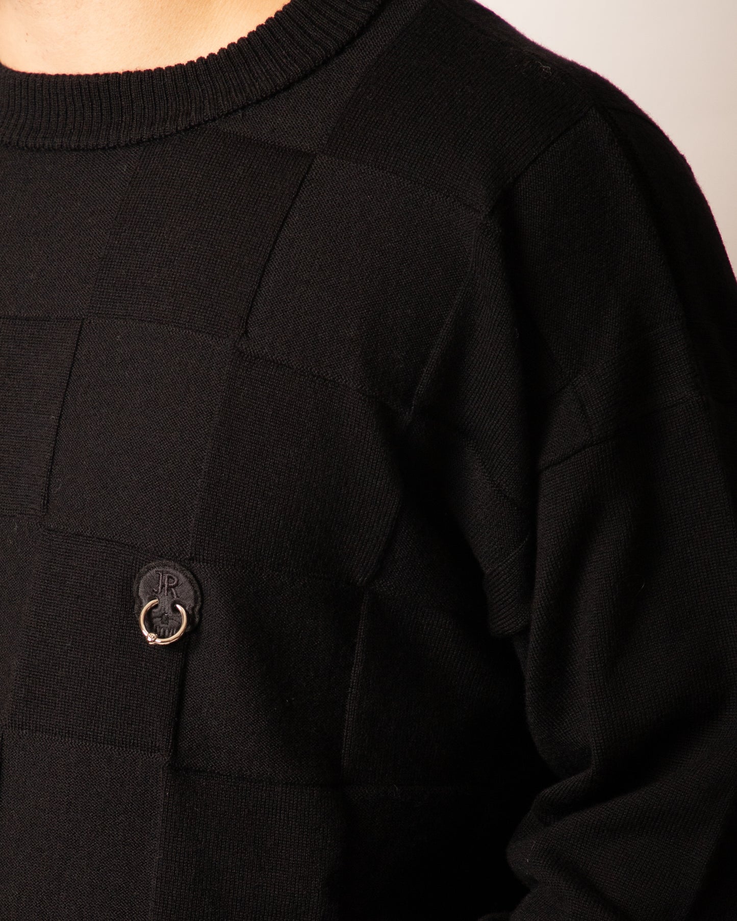 Maglia John Richmond girocollo in lana "Piercing" uomo