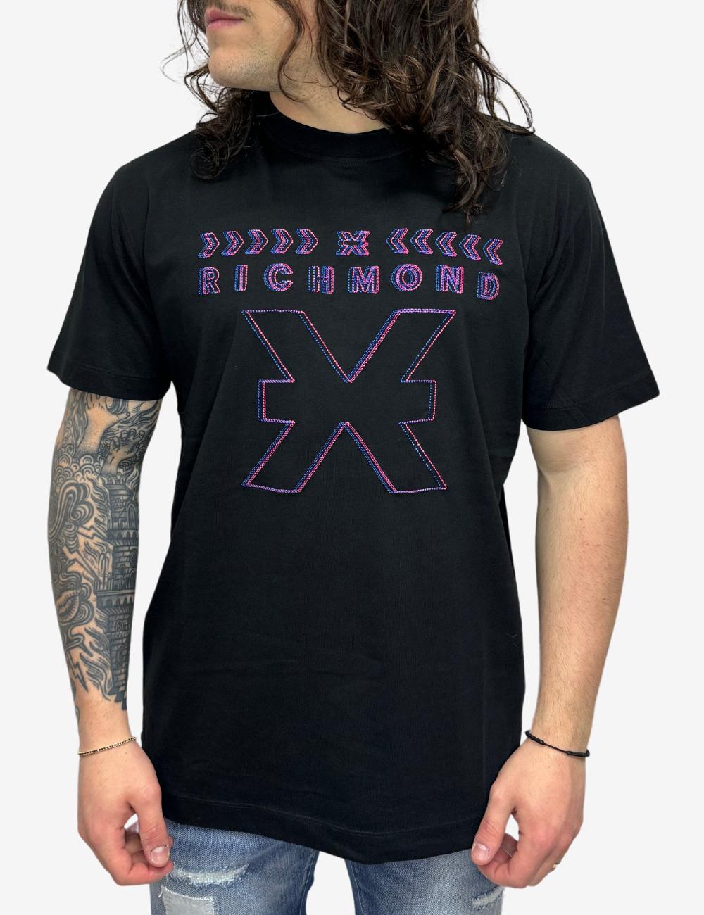 T-Shirt Richmond X con ricamo uomo