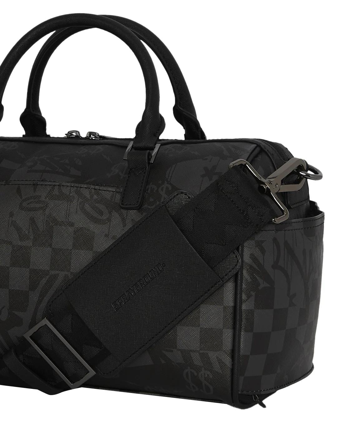 Borsa Sprayground nero 3AM check mini duffle