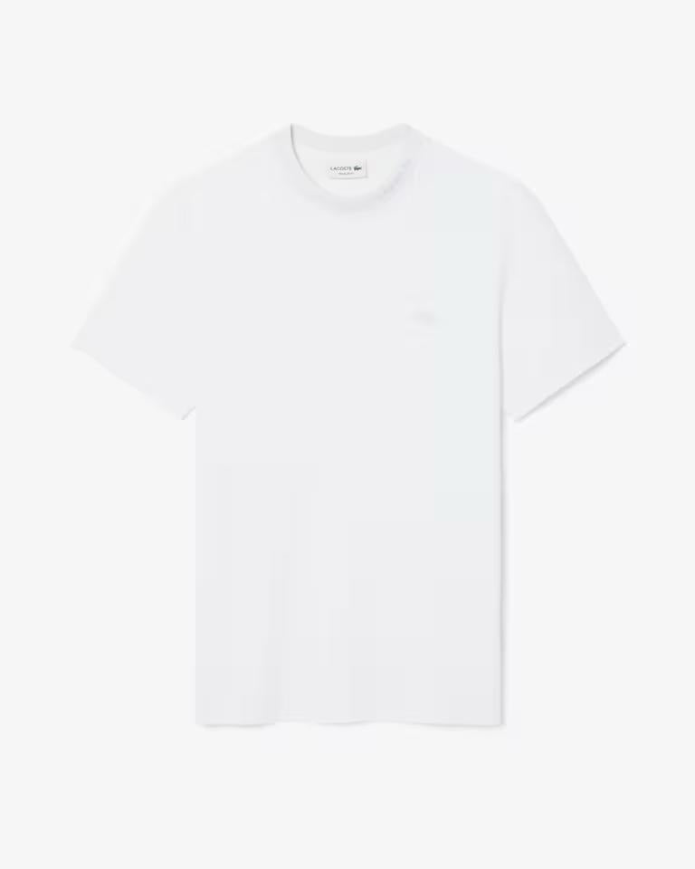 T-Shirt Lacoste con collo logato uomo