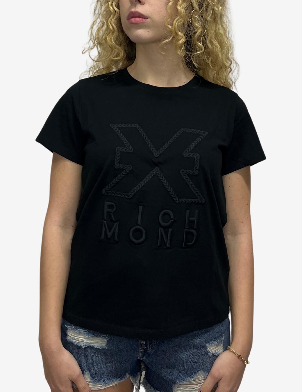 T-Shirt Richmond X con logo ricamato donna