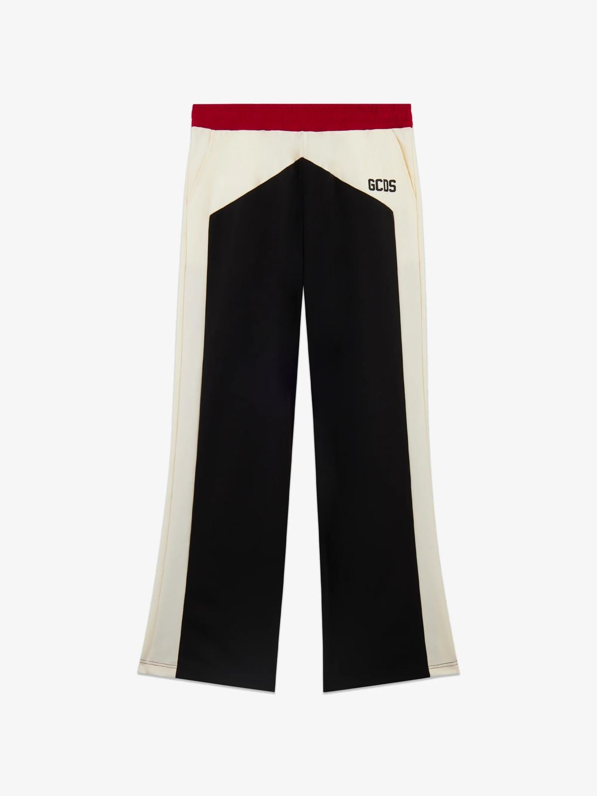 Pantalone GCDS Essentials color block in nylon uomo