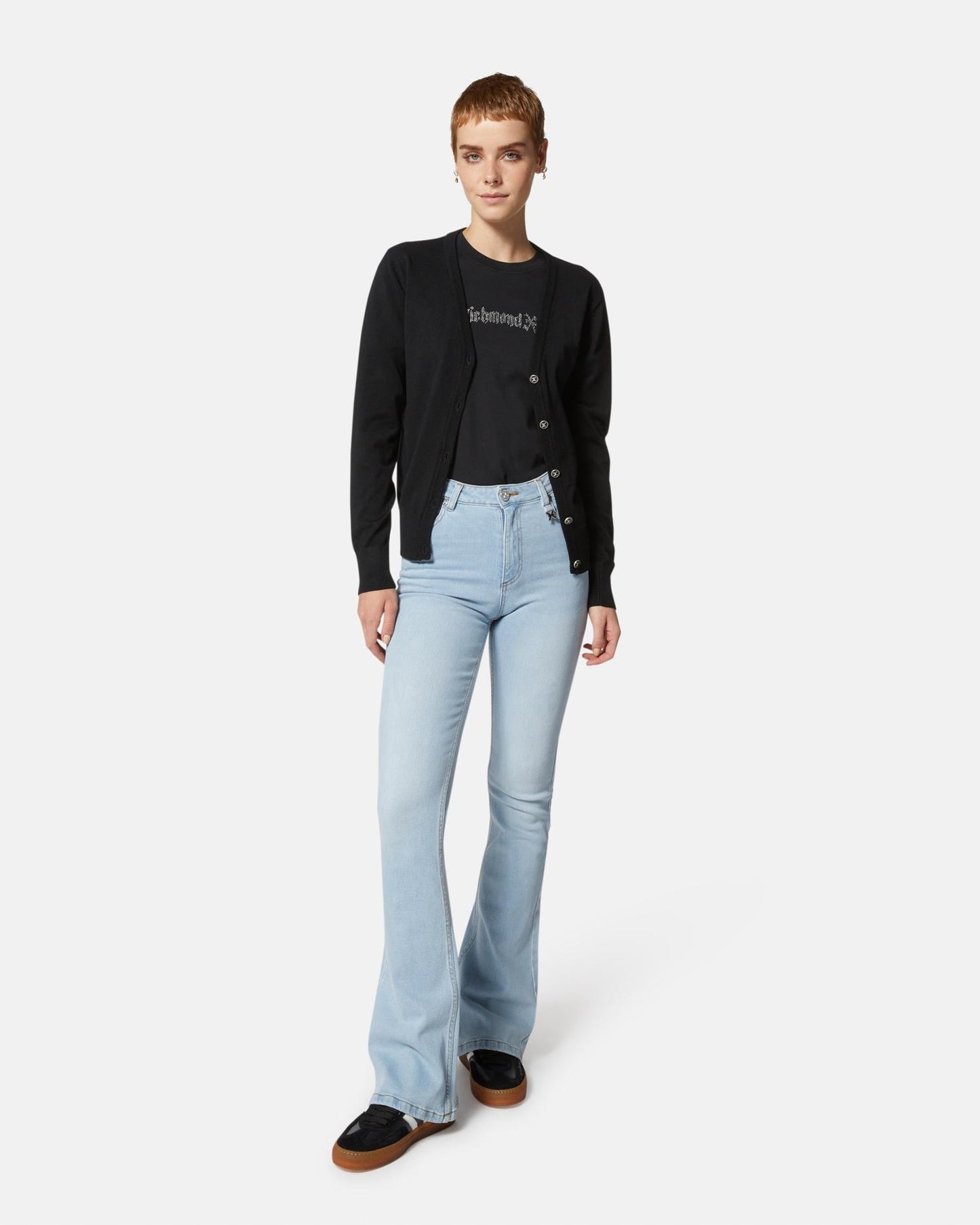 T-Shirt Richmond X con logo strass donna