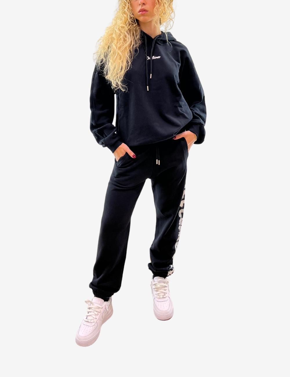 Pantalone Disclaimer con logo sbiadito donna