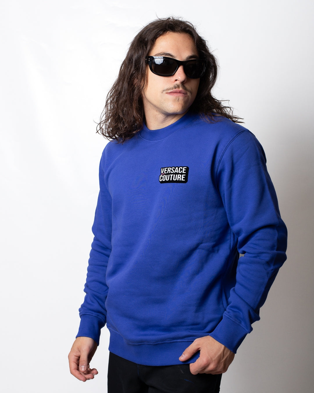 Felpa Versace Jeans Couture girocollo "Logosquare" uomo