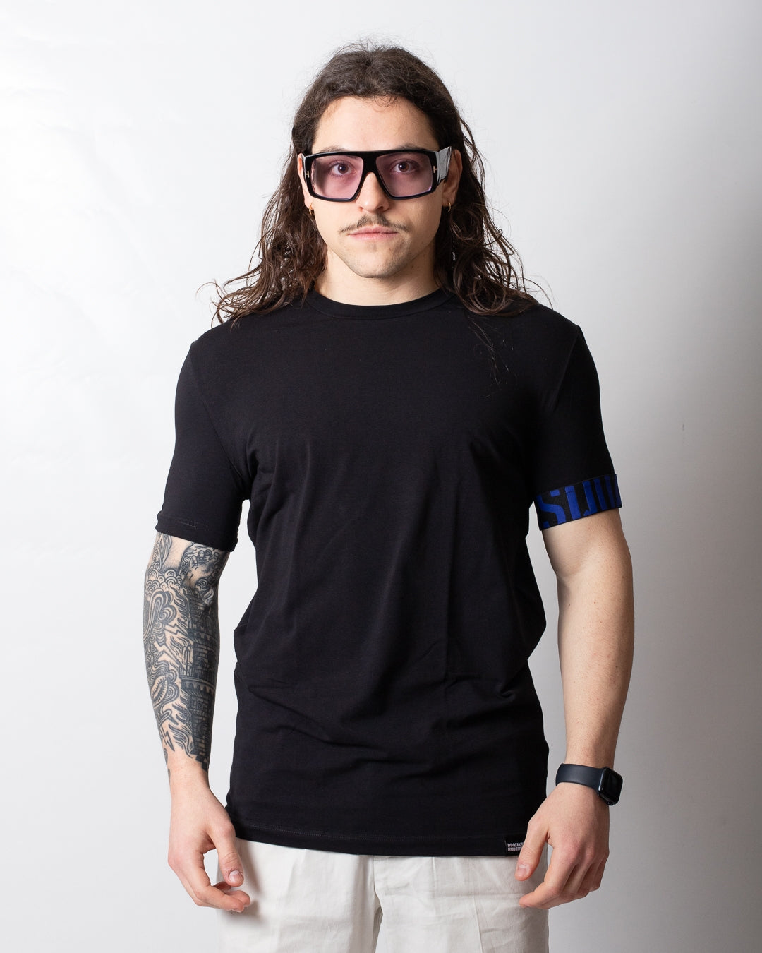 T-Shirt Dsquared2 con fascia logata uomo