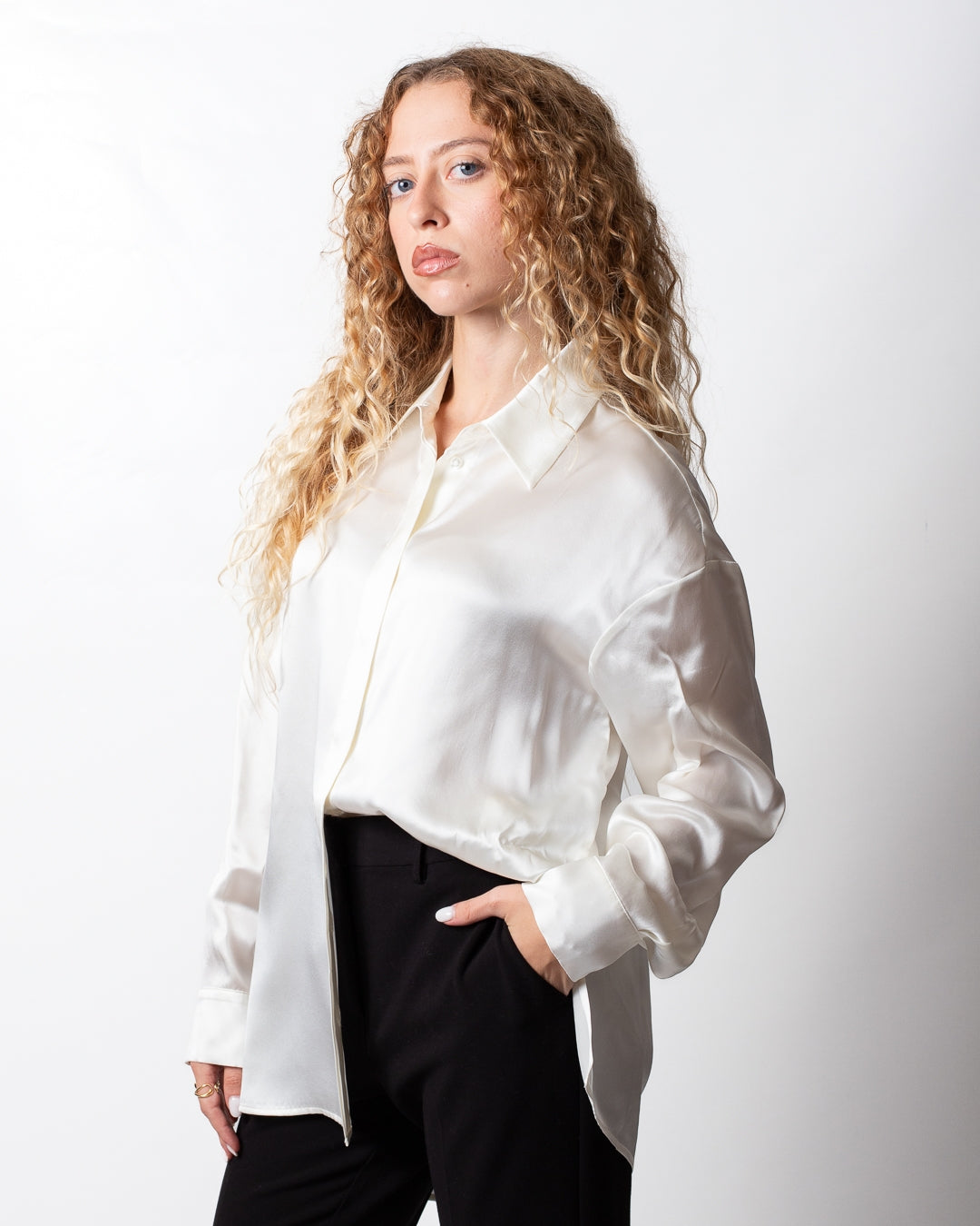 Camicia Nenette over in seta donna