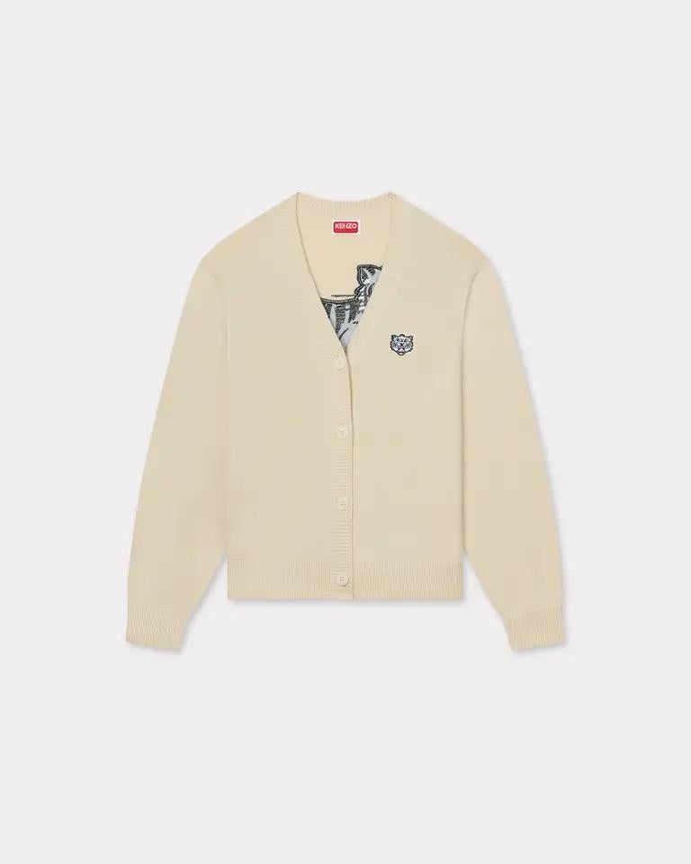 Cardigan Kenzo Paris "Happy Tiger" in misto lana donna