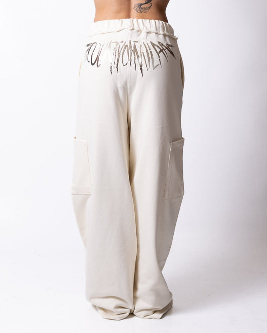 Pantalone County of Milan con grafica effetto metallizzato sul retro