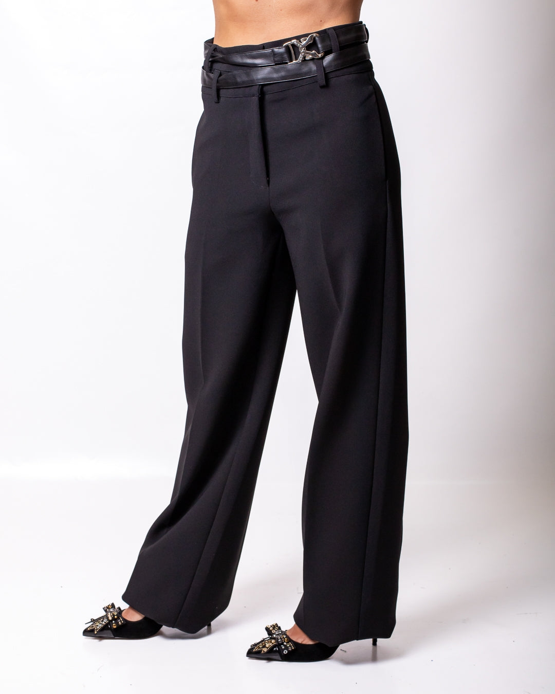 Pantalone Richmond X chino con cinta in pelle donna