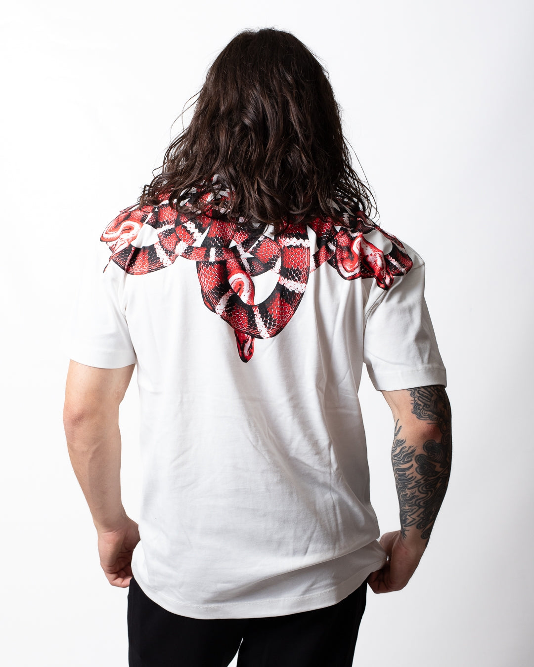 T-Shirt Marcelo Burlon "Red Snake" uomo