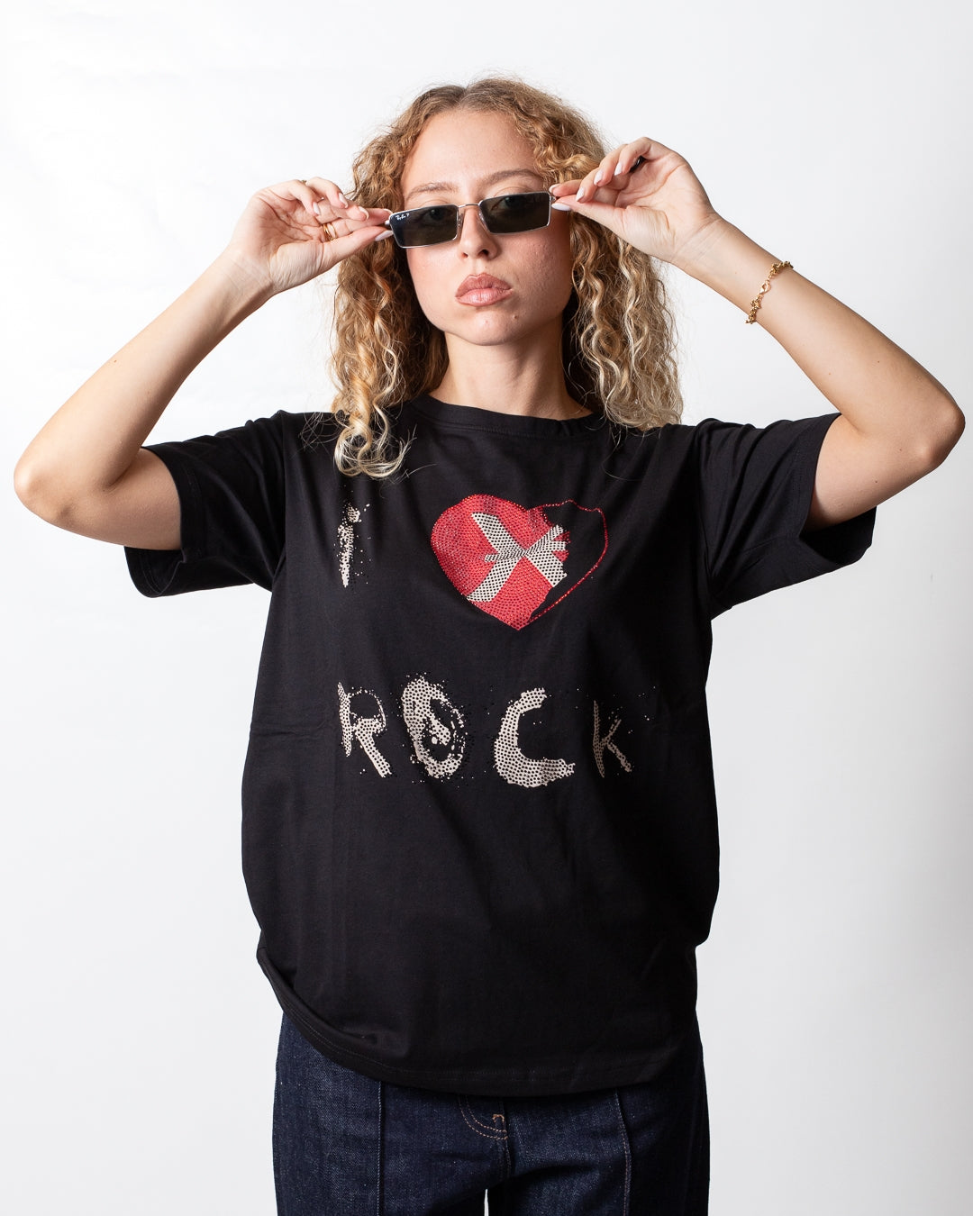 T-Shirt Richmond X "I love Rock" donna