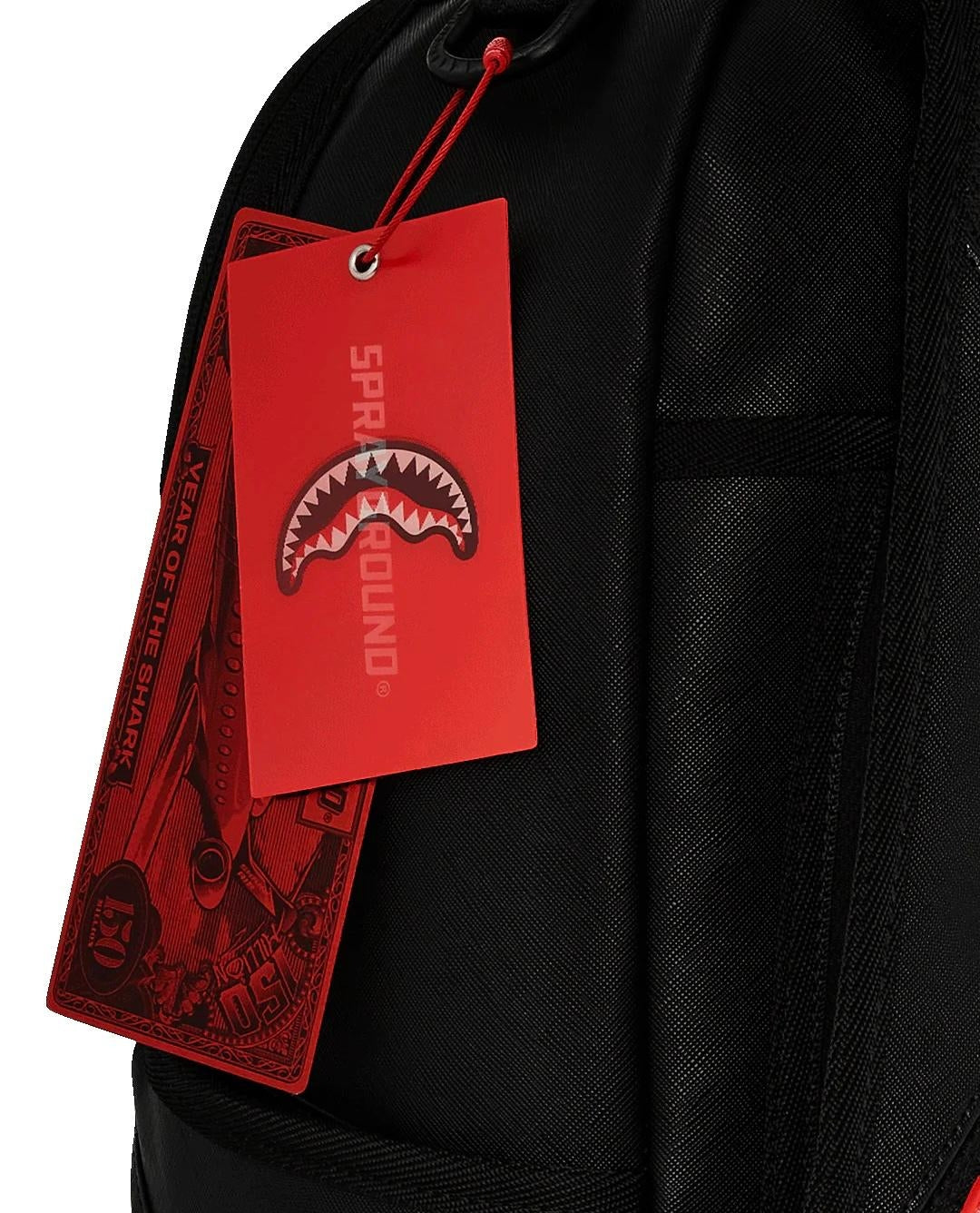 Zainetto Sprayground nero Fly knit mouth savage backpack