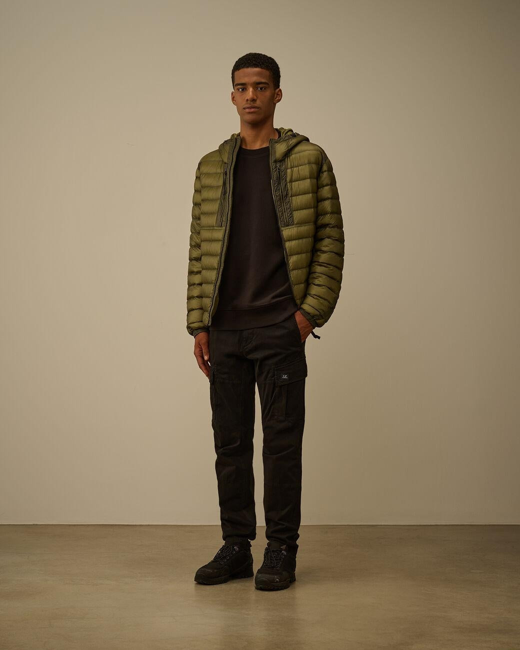 Felpa C.P. Company girocollo "Diagonal Raised" uomo