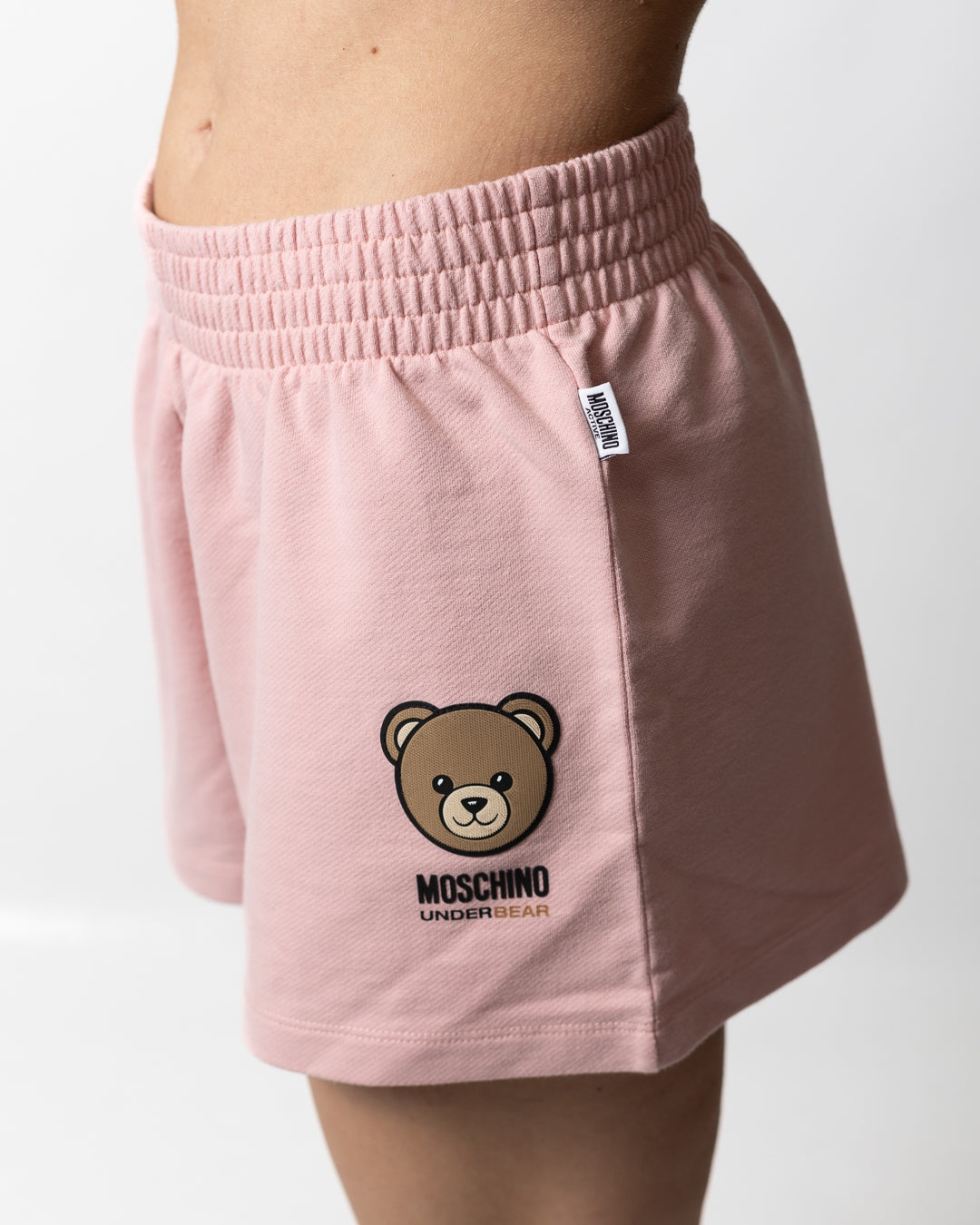 Short Moschino Active in felpa con logo Bear donna