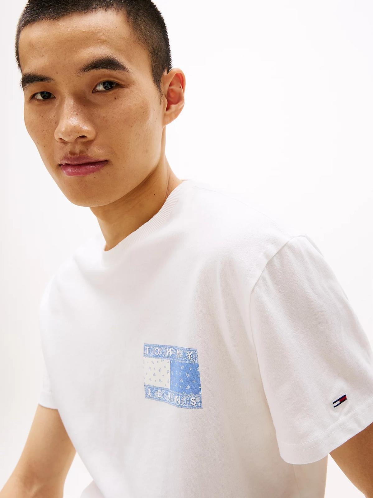 T-Shirt Tommy Jeans con stampe logate uomo