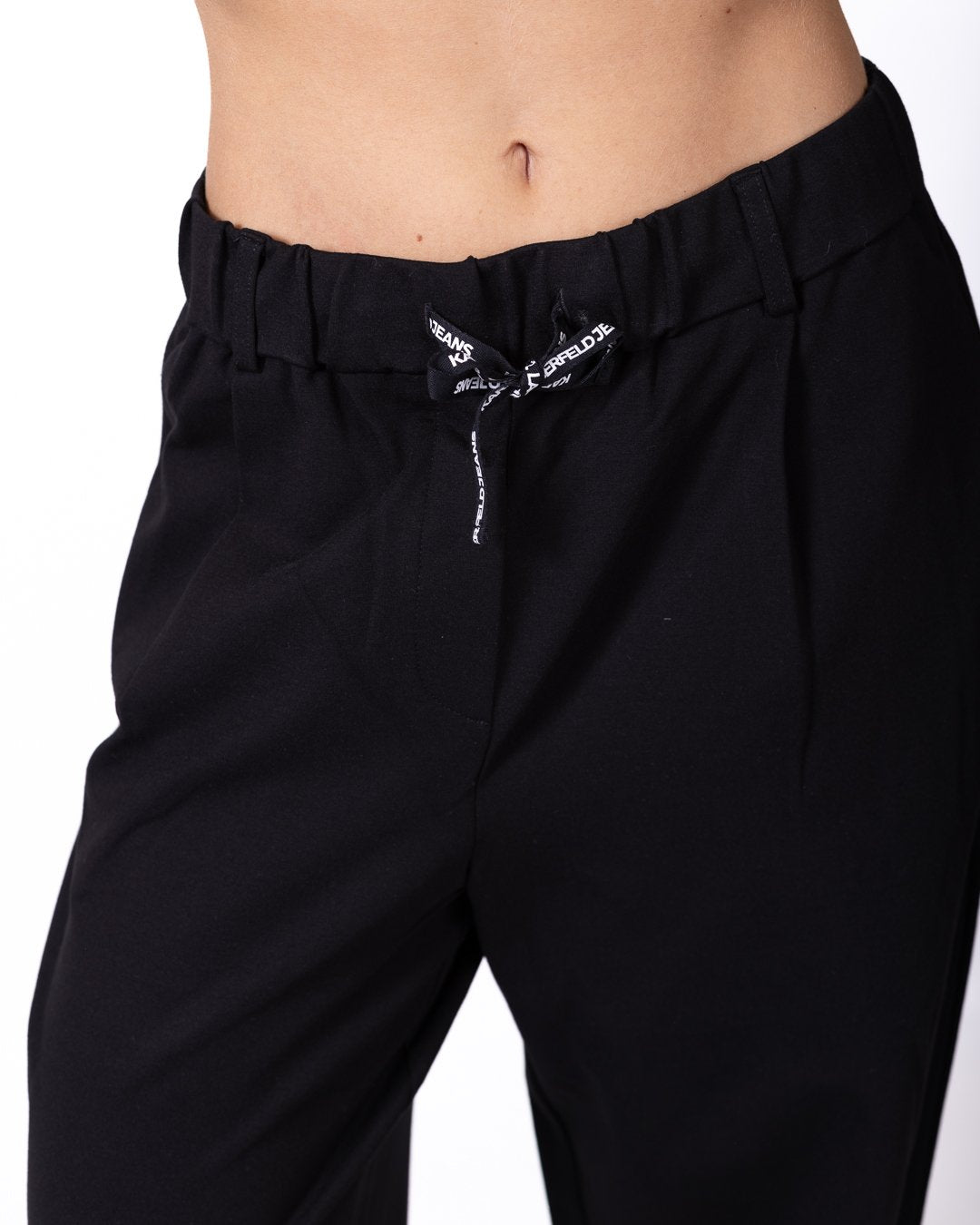 Pantalone Karl Lagerfeld Jeans a palazzo con logo