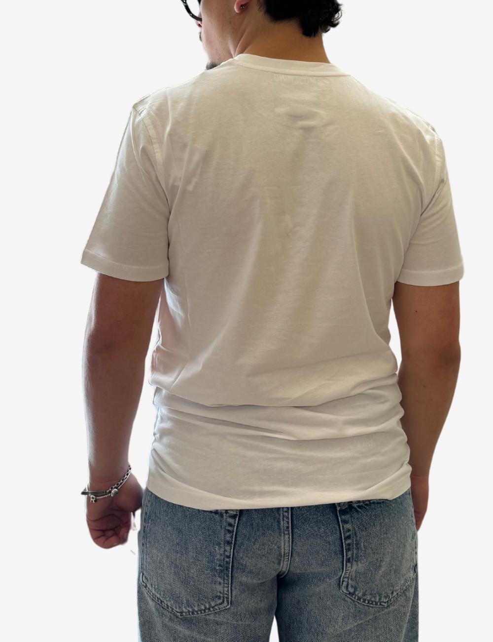 T-Shirt Moschino "In love we trust" con ricamo uomo