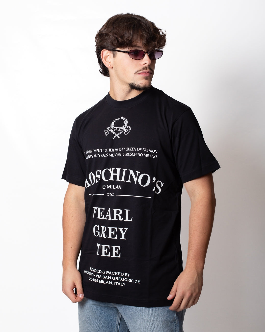 T-Shirt Moschino con stampe all-over
