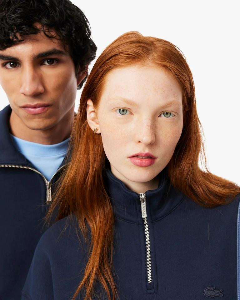 Felpa Lacoste mezzazip minimal uomo