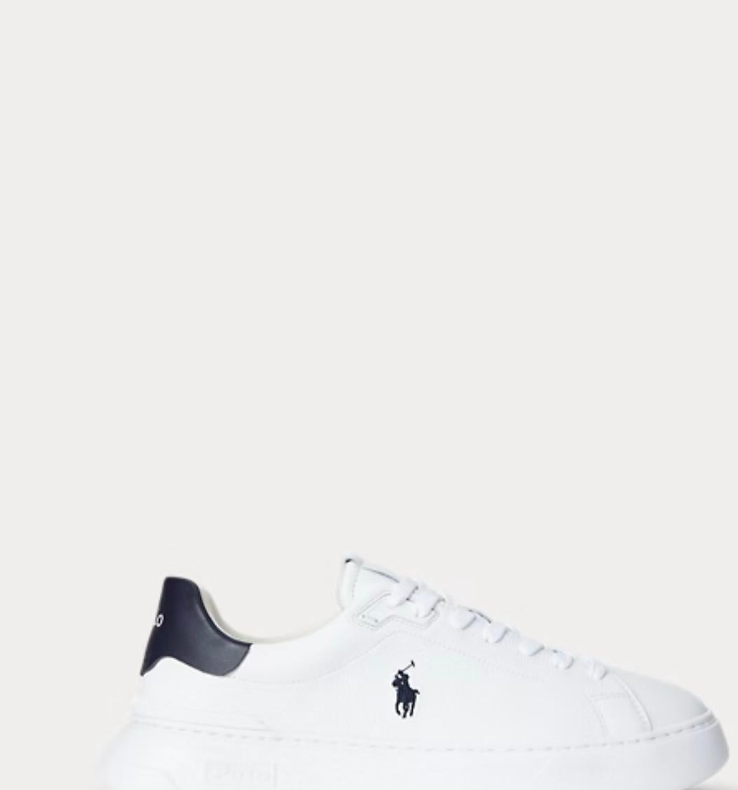 Sneakers Polo Ralph Lauren in pelle con ricamo uomo