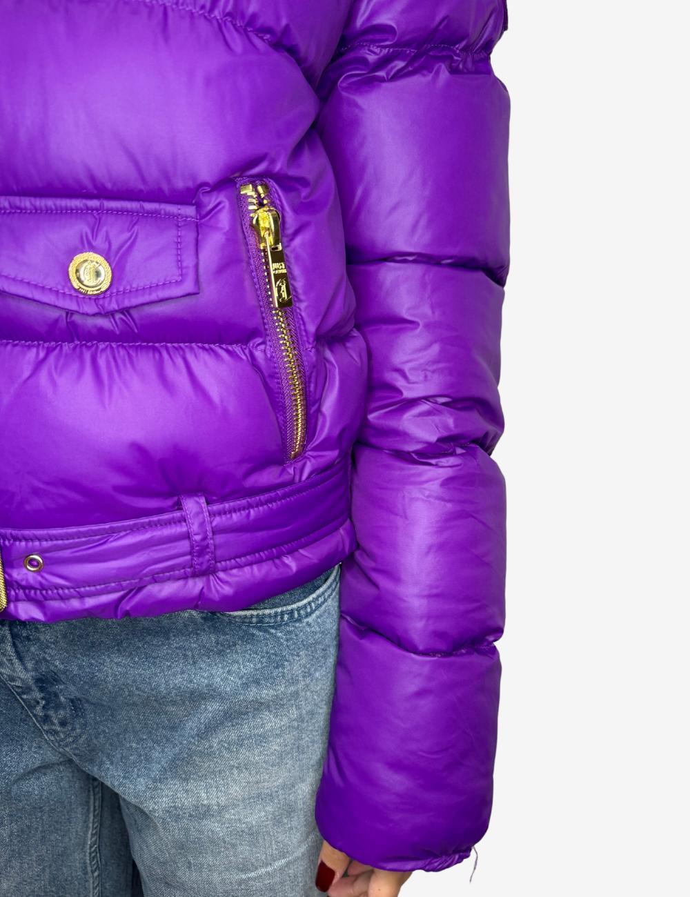 Giubbotto Just Cavalli con dettagli oro donna