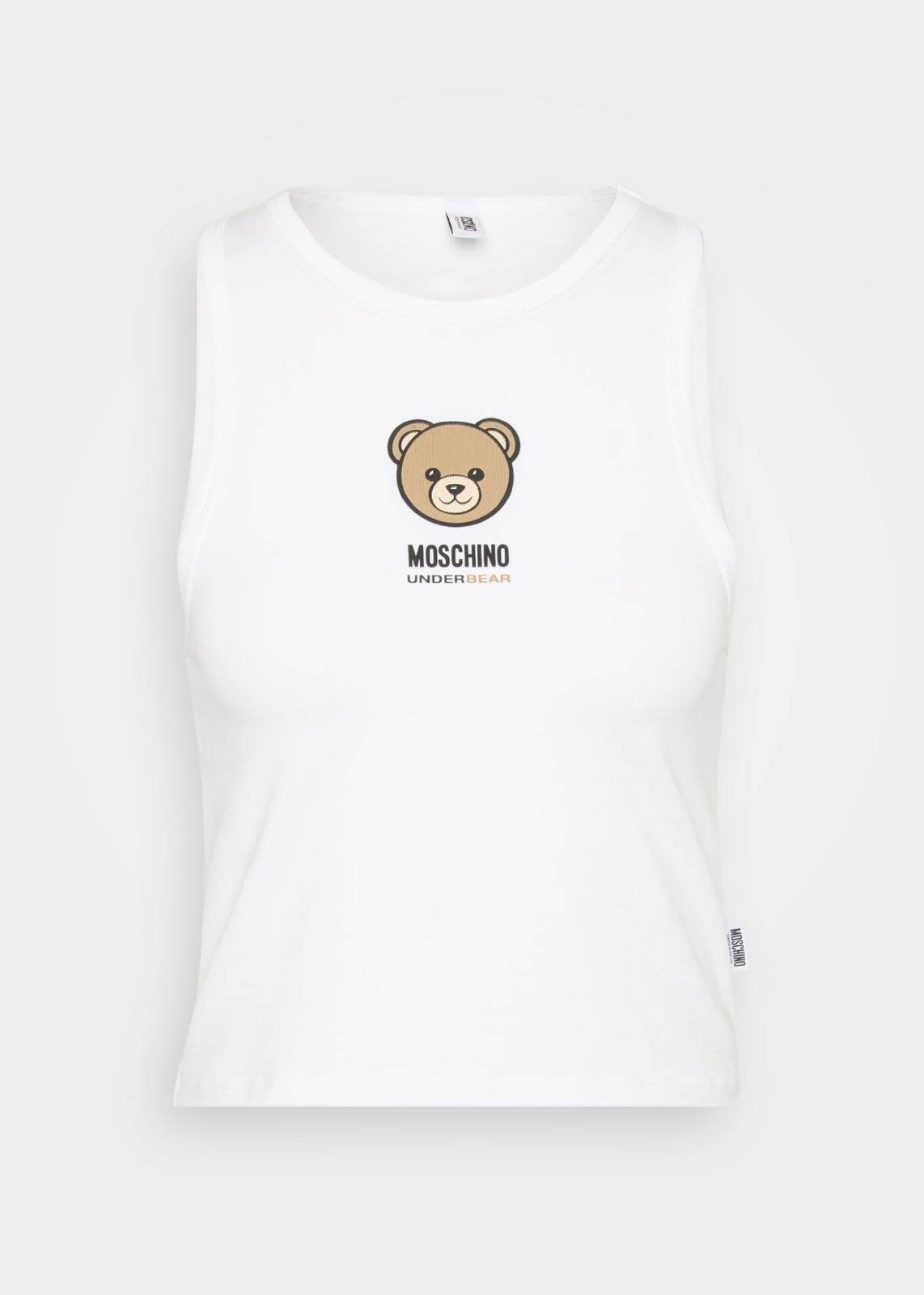 Canotta Moschino Active con logo teddy donna