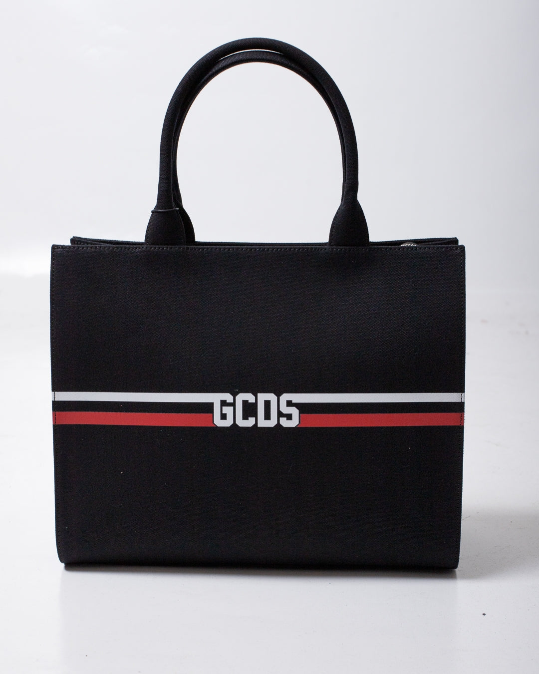 Borsa GCDS in tessuto "Logo stripes" donna