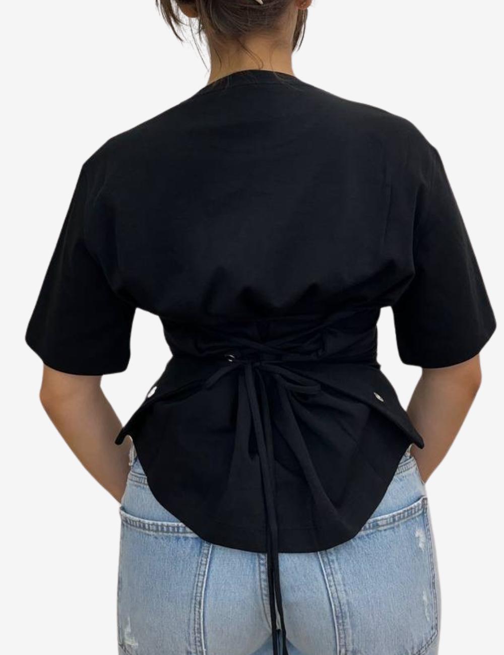 T-Shirt John Richmond con intreccio donna