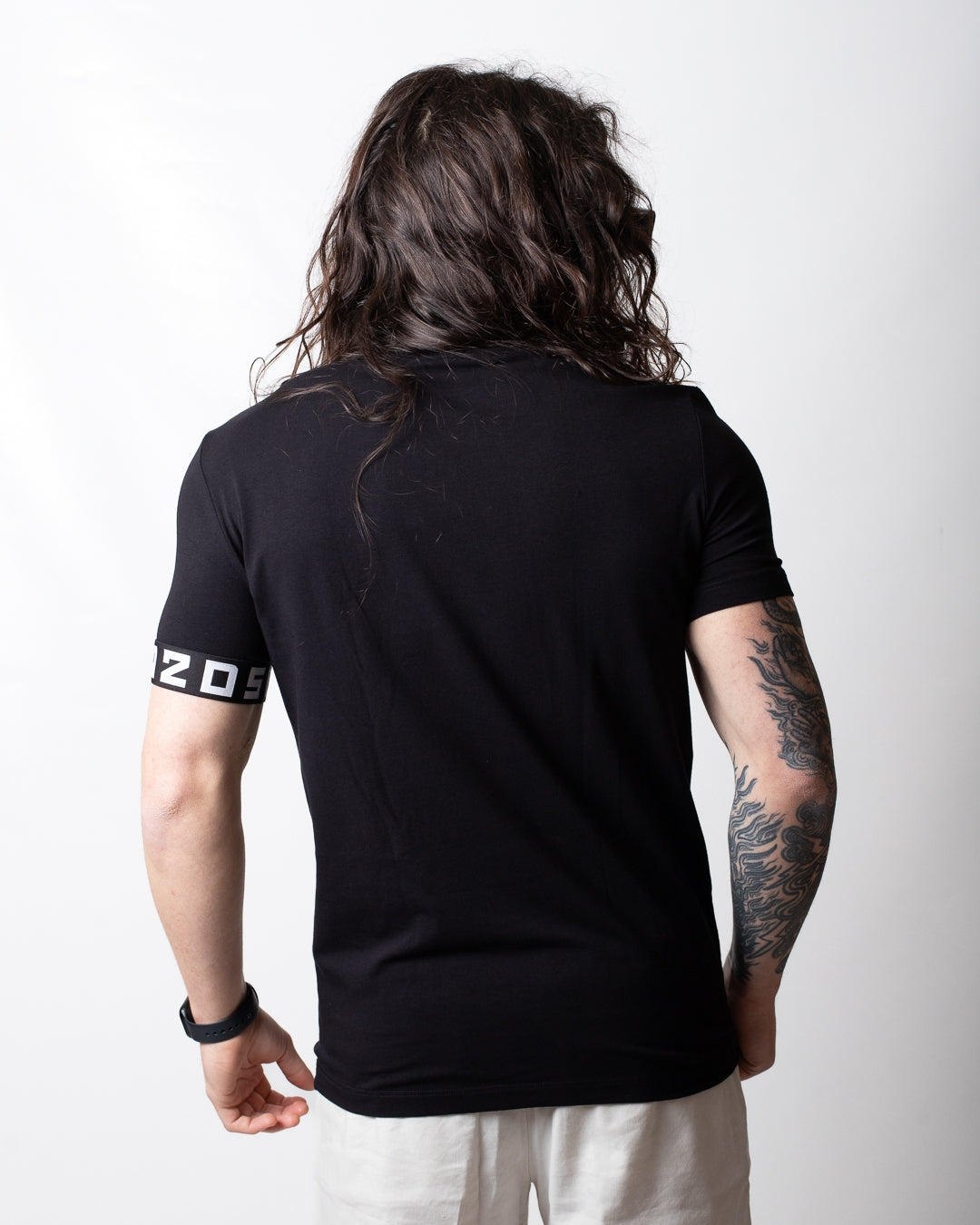 T-Shirt Dsquared2 con etichetta e fascia jacquard uomo