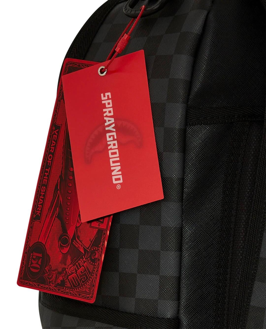 Zaino Sprayground nero Shark smashed through dlx backpack
