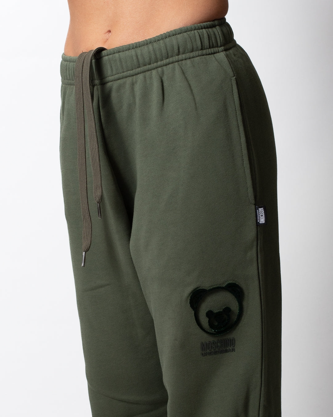 Pantalone Moschino Underwear in felpa con logo Teddy in rilievo donna