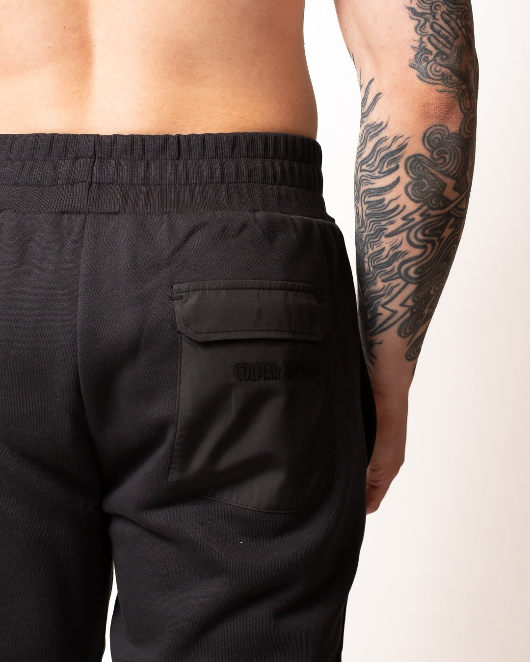 Pantalone Colmar in felpa con tasca in nylon uomo