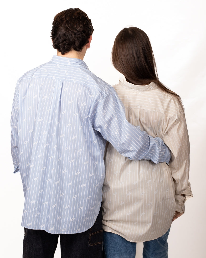 Camicia GCDS "Pinstripe Logo"