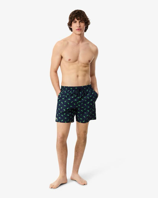Boxer mare Lacoste con logo all-over uomo