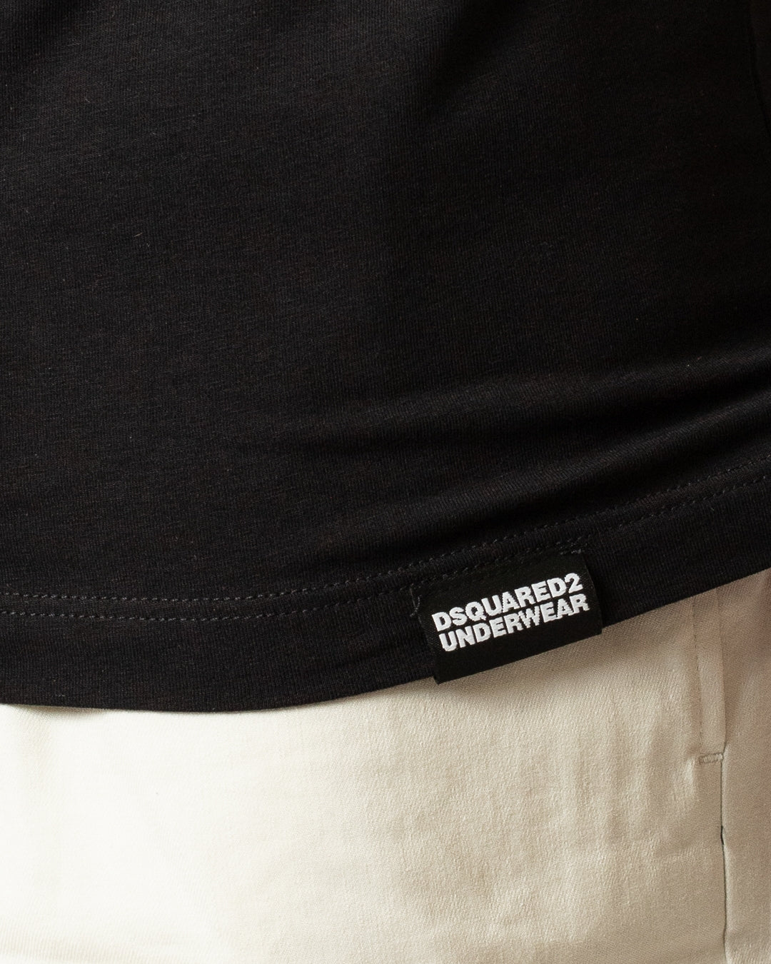 T-Shirt Dsquared2 con etichetta e fascia jacquard uomo