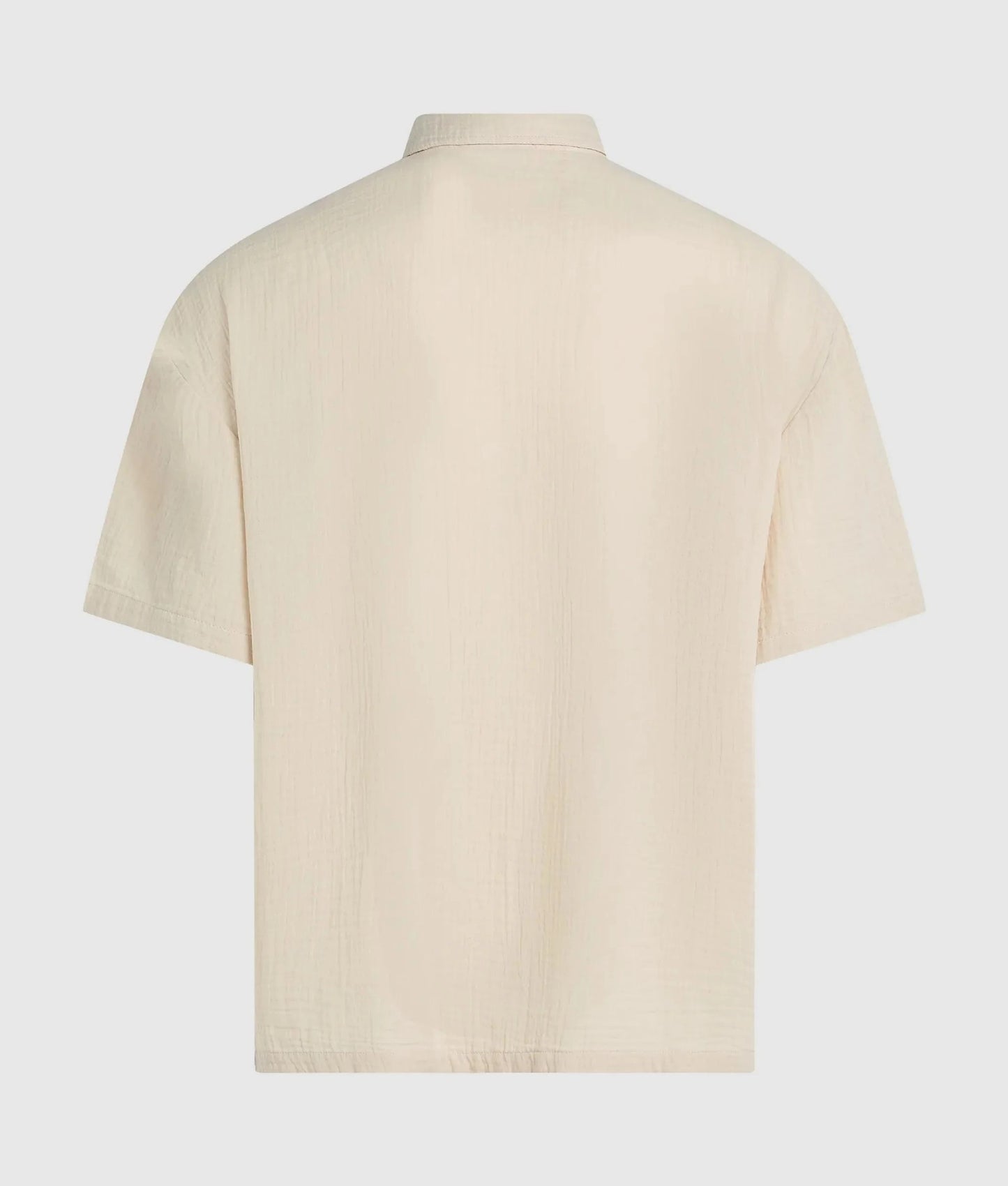 Camicia Karl Lagerfeld Jeans effetto lino con ricamo uomo