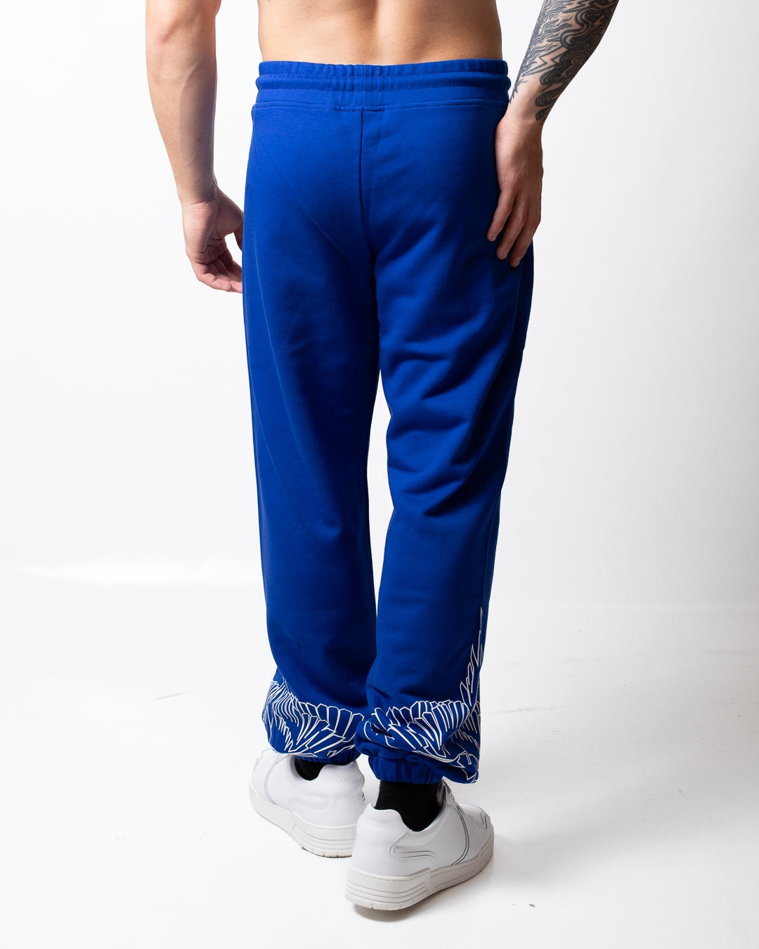 Pantalone Marcelo Burlon classic in felpa con logo uomo