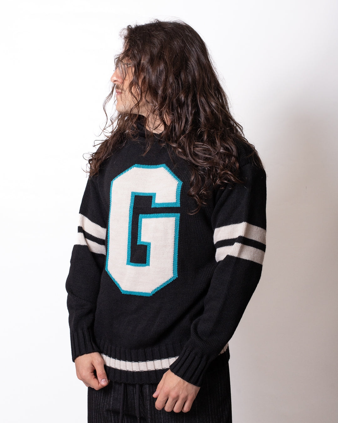 Maglia Gaelle con cappuccio e intarsio uomo