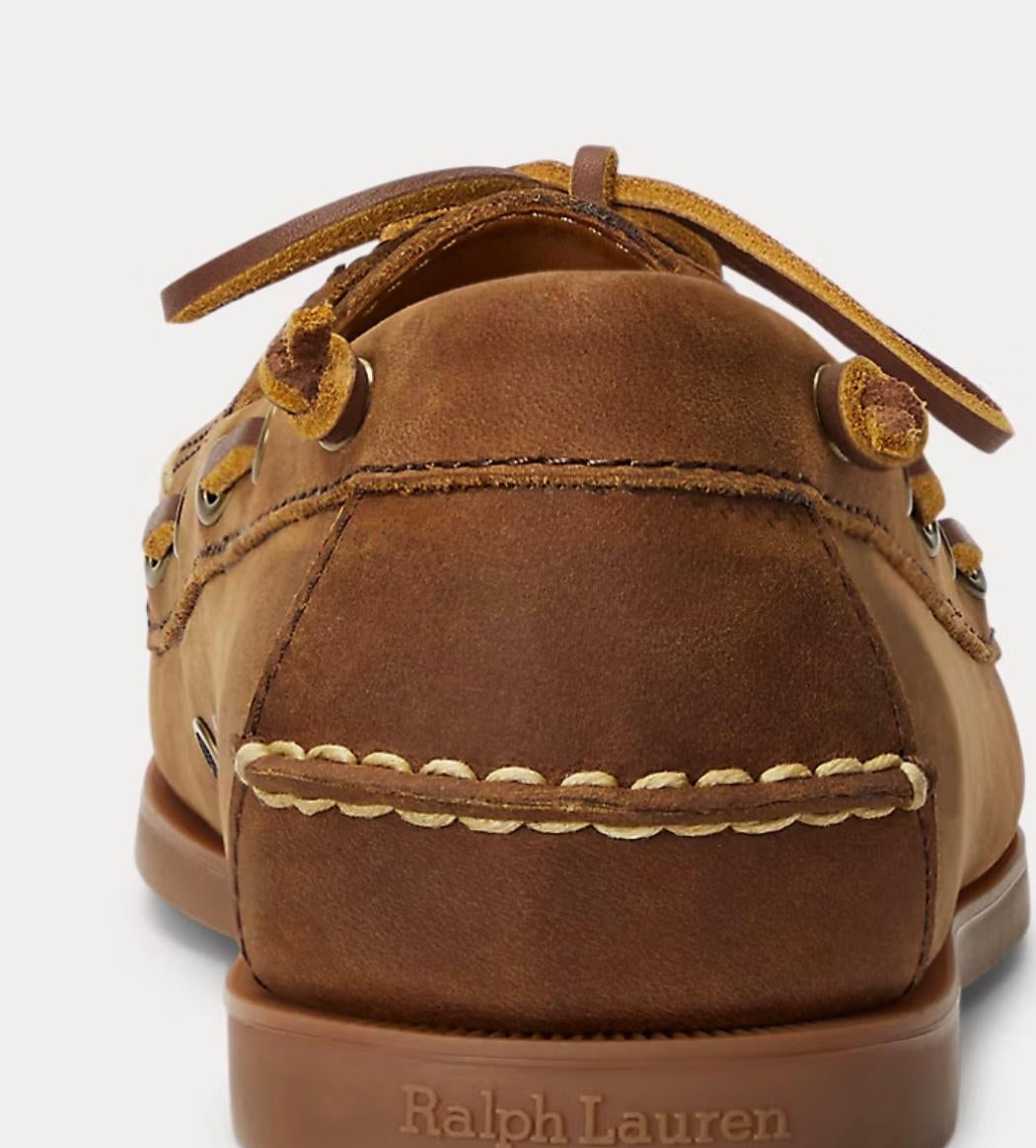 Mocassini Polo Ralph Lauren "Merton Boat" in camoscio uomo
