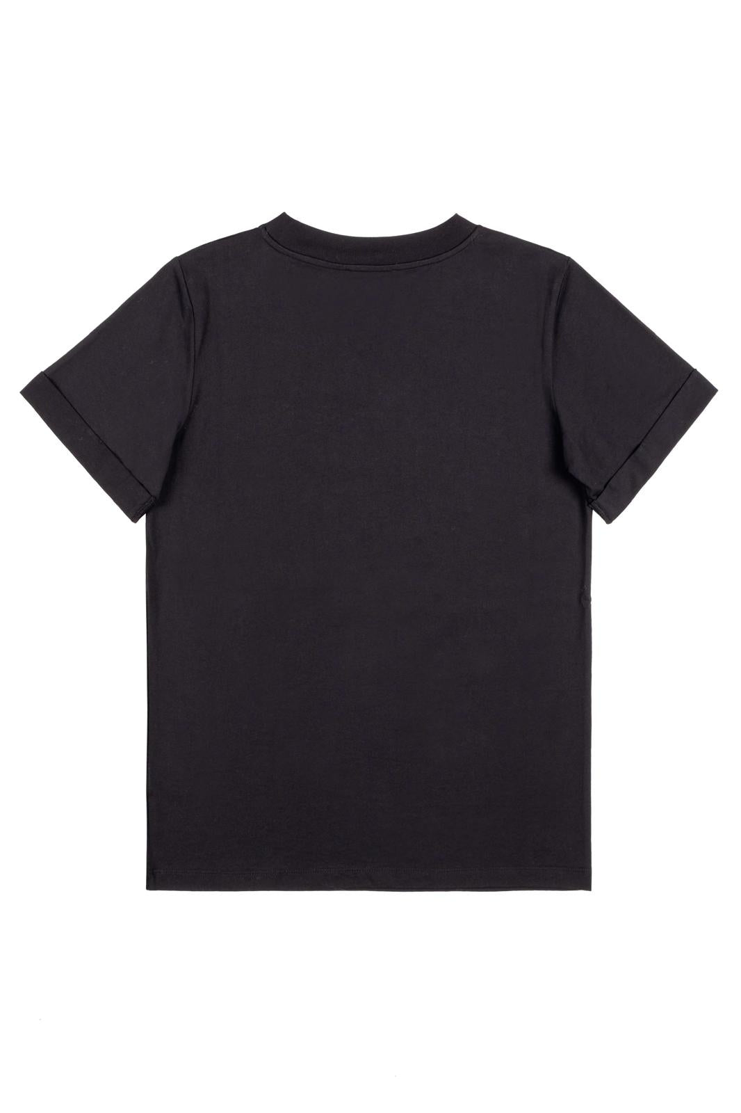 T-Shirt Nenette con strass tono su tono donna