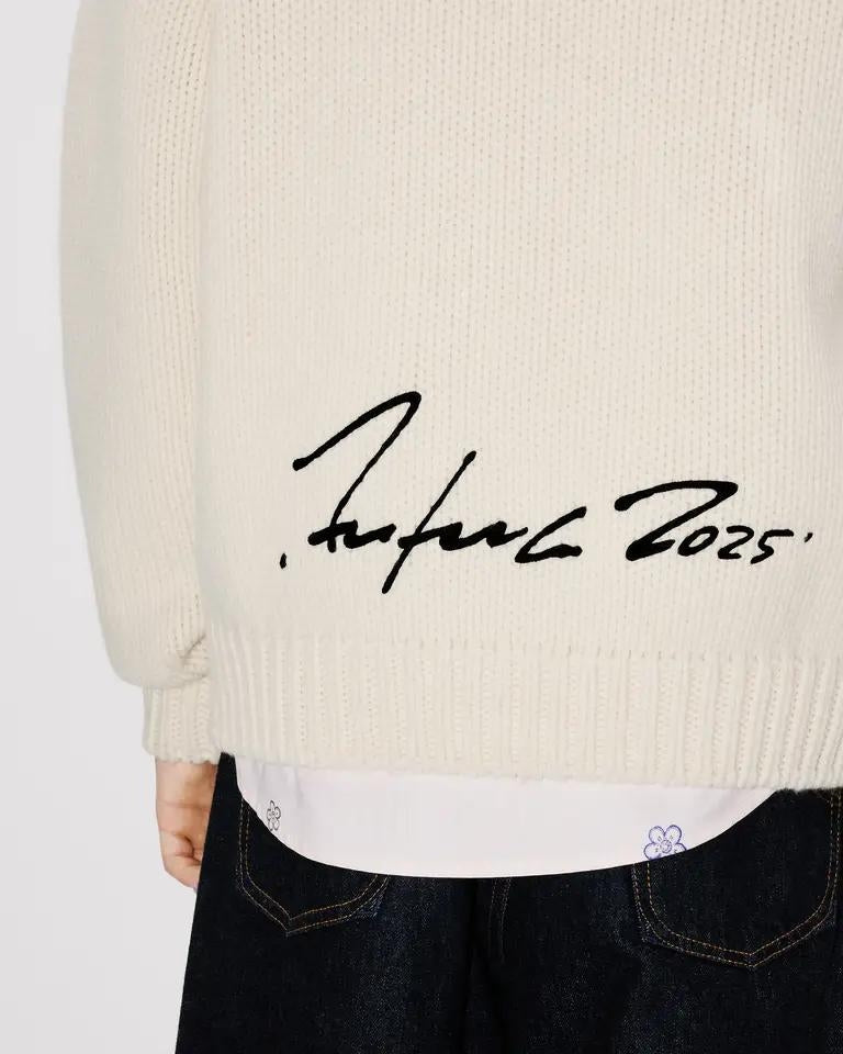 Maglia Kenzo Paris in lana girocollo ricamata uomo