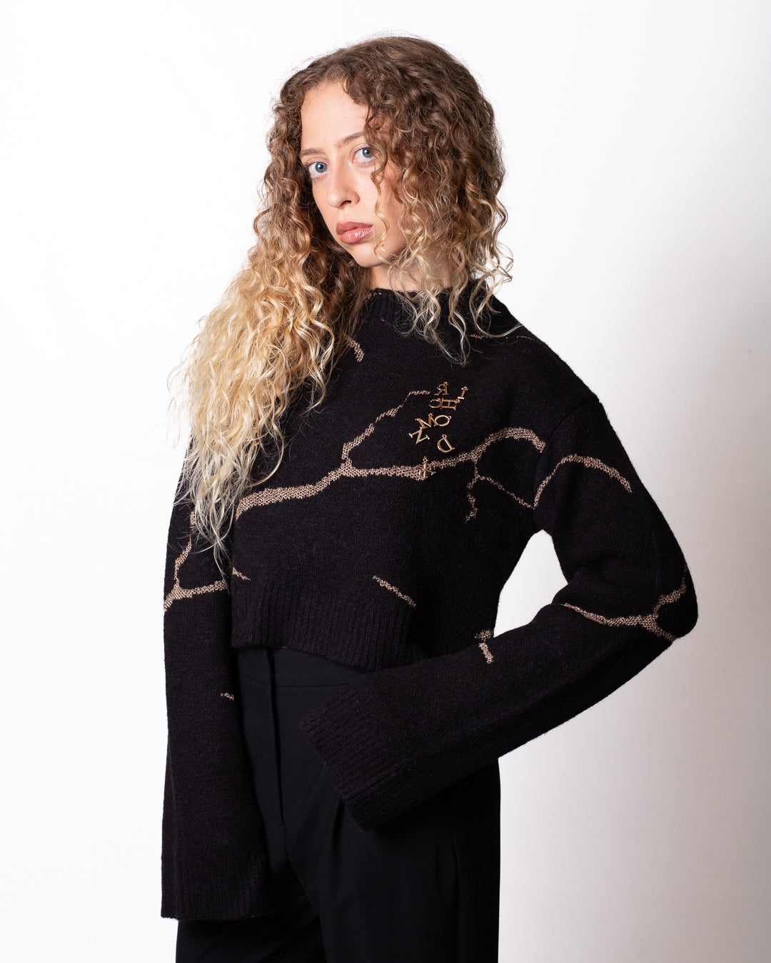 Maglia Richmond X in misto lana con ciondoli donna