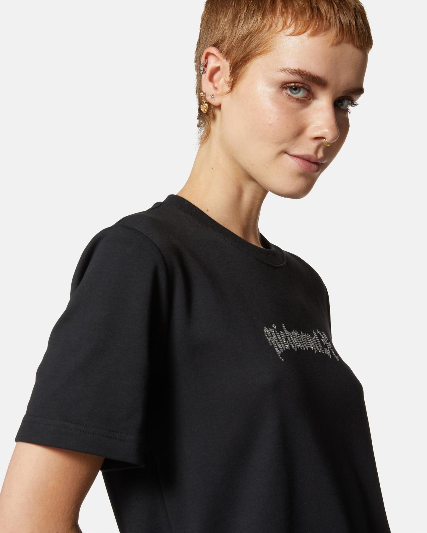 T-Shirt Richmond X con logo strass donna
