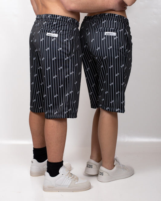 Bermuda GCDS "Pinstripe Logo" in nylon