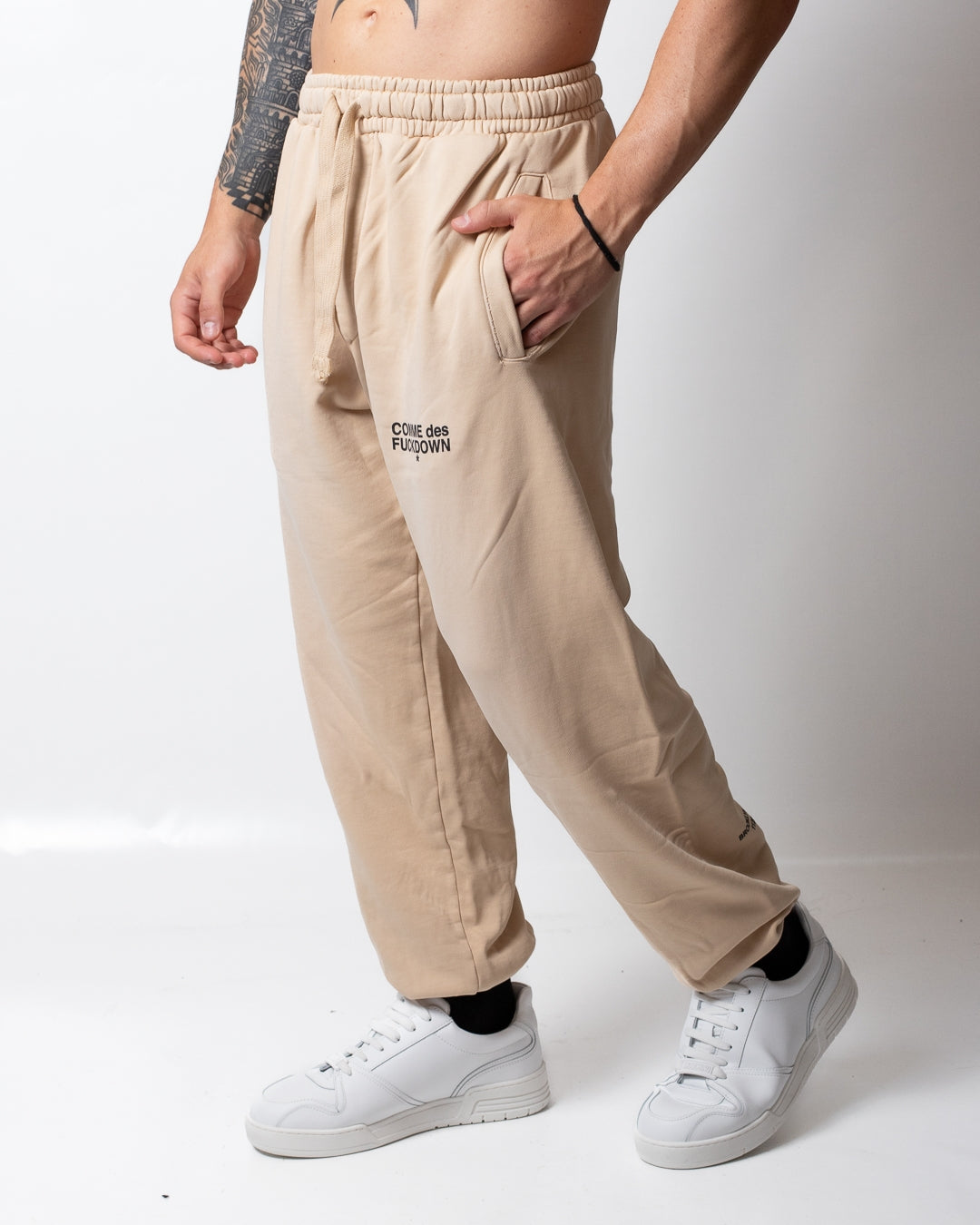 Pantalone Comme des Fuckdown in felpa con logo uomo