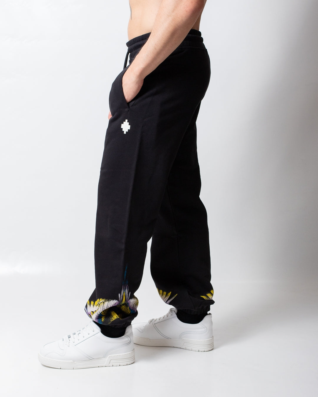 Pantalone Marcelo Burlon in felpa "Wings" uomo